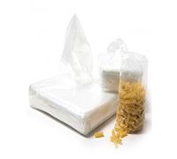 UKPS 500 Strong Heavy Duty Clear Polythene Plastic Storage Bags Small Size 8 x 10 200x250mm 400 Gauge / 100 Micron - Suitable For Food