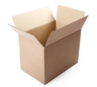 UKPSOLTD 5 x Medium Size Cardboard Packing Boxes - 330 x 255 x 300mm Corrugated Packaging Shipping Delivery Cartons
