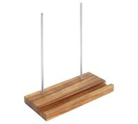 UKQRRTC Vinyl Record Holder Wood Base Vinyl Holder Elegant Vinyl Display Stand Decorative Record Holder Stand Stable Record Stand for Tabletop Vinyl Record Album