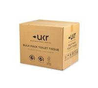 UKR Bulk case of 72 Packs of Toilet Tissue (200 Sheets per Pack). Strong & Durable White Toilet Paper. Toilet Paper in Bulk for Personal or Commercial use. Quality Bulk Toilet Tissue - 1 ply