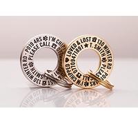 UKR Designs 28mm Solid Brass or Stainless Steel Round Personalised Dog/Pet ID Tag