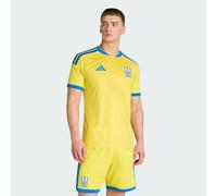 Adidas Men's Ukraine 2026 Home Football Shirt - Short Sleeve Round Neck - Yellow M