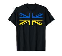 UKRAINE BRITISH UK FLAG UKRAINIAN ENGLISH UNION JACK CITIZEN T-Shirt