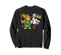 Ukraine Cameroon Flag Ukrainian Cameroonian Roots Sweatshirt