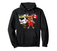 Ukraine Canada Roots Ukrainian Flag Proud Canadian Heritage Pullover Hoodie