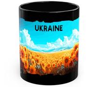 Ukraine Ceramic Coffee Mug 11oz Cultural Heritage Pride - Tea Coffee Mug with Comfortable Grip - Unique Fun Gift Cup for Office or Home - Vibrant Long-Lasting Print ID44991