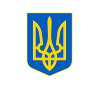 Ukraine Coat of Arms Iron on DIY Screen Print Transfer Patch for Fabric Ukrainian Flag