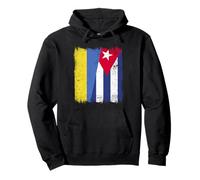 Ukraine Cuba Half Flag Ukrainian Cuban Heritage Pullover Hoodie