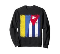 Ukraine Cuba Half Flag Ukrainian Cuban Heritage Sweatshirt