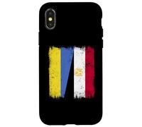 Ukraine Egypt Half Flag Ukrainian Egyptian Heritage Case for iPhone X/XS