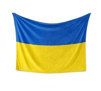 Ukraine Flag Blanket - Blue and Yellow Throw in Cuddle or Polar Fleece - Small, Medium or Large - Patriotic Ukrainian Gift for National Pride, Sports Fans & Home Decor