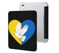 Ukraine Flag Heart Dove Case Compatible for IPAD 10代 (10.9in) Tablet Cases Protective Stand Cover