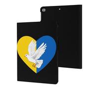 Ukraine Flag Heart Dove Case Compatible for ipad 2017/2018/Air1/Air2 (9.7in) Tablet Cases Stand Protective Cover with Sleep/Wake