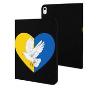 Ukraine Flag Heart Dove Case Compatible for ipad Air5/air4 (10.9in) /ipad Pro 2018(11in) Tablet Cases Stand Protective Cover with Sleep/Wake