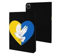 Ukraine Flag Heart Dove Case Compatible for IPAD Pro 20/21/22(11in) Tablet Cases Stand Protective Cover with Sleep/Wake