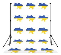 Ukraine Flag Map Print Backdrop For Photoshoot, Photo Backdrop Background Curtain For Photography Portraits(No Stand)