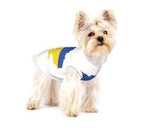 Ukraine Flag Map print Tshirts for Small Dogs Dog's Fashion Shirt Breathable Sleeveless Shirts for Small Dogs
