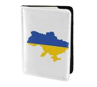 Ukraine Flag Map Printing Passport Holder, Travel Essentials,Card And Passport Anti Theft Wallet,Sized To Fit All Standard Passports