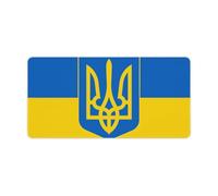 Ukraine Flag National Emblem Mouse Pad Desk Mat Non-Slip Mousepad Writing Pads Office Decor 30x60cm