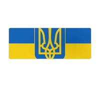 Ukraine Flag National Emblem Mouse Pad Desk Mat Non-Slip Mousepad Writing Pads Office Decor 30x80cm
