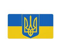Ukraine Flag National Emblem Mouse Pad Desk Mat Non-Slip Mousepad Writing Pads Office Decor 40X75cm