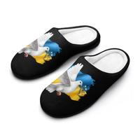 Ukraine Flag Peace Mens House Slippers Cotton Home Shoes 12