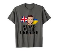 Ukraine Great Britain Volodymyr Zelensky Stand with Ukraine T-Shirt