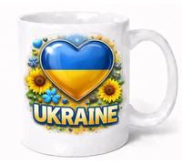 Ukraine Heart Flag Patriotic Coffee Mug Support Gift Mug