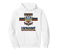 Ukraine Knitting Pattern Tryzub Folk Art Emblem Pullover Hoodie