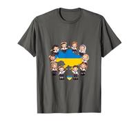 Ukraine Map Heart Flag Unity National Identity Pride Gift T-Shirt