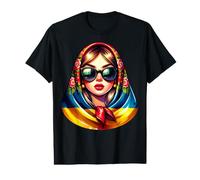 Ukraine Matrjoshka with Sunglasses for Ukrainians Matryoshka Value Graphic T-Shirt