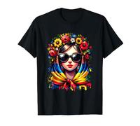 Ukraine Matrjoshka with Sunglasses for Ukrainians Matryoshka Value Graphic T-Shirt, Men, Black, S