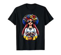 Ukraine Matrjoshka with Sunglasses for Ukrainians Matryoshka Value Graphic T-Shirt, Men, Black, XL