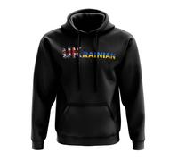 Ukraine Men's Mens UKrainian War Support Hoody Black | Size: 2XL Ukraine Black 2XL