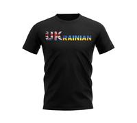 Ukraine Men's Mens UKrainian War Support T-Shirt Black | Size: Small Ukraine Black S