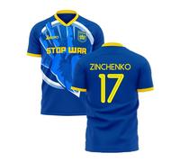 Ukraine Men's Stop War Graphic Concept Kit Libero in Blue | Size: Small Ukraine Blue S