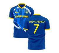 Ukraine Men's Stop War Graphic Concept Kit Libero in Blue | Size: XL Ukraine Blue XL
