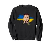 Ukraine Outline Volodymyr Zelensky President Sweatshirt