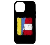 Ukraine Peru Half Flag Ukraine Peruvian Heritage Jersey Case for iPhone 12 mini