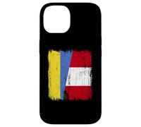 Ukraine Peru Half Flag Ukraine Peruvian Heritage Jersey Case for iPhone 14