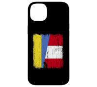 Ukraine Peru Half Flag Ukraine Peruvian Heritage Jersey Case for iPhone 14 Plus