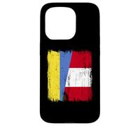 Ukraine Peru Half Flag Ukraine Peruvian Heritage Jersey Case for iPhone 15 Pro
