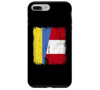 Ukraine Peru Half Flag Ukraine Peruvian Heritage Jersey Case for iPhone 7 Plus/8 Plus