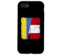 Ukraine Peru Half Flag Ukraine Peruvian Heritage Jersey Case for iPhone SE (2020) / 7/8