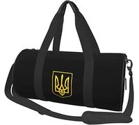 Ukraine Pride Style-Feel Ukrainian Travel Luggage Duffel Bag Sports Rolling Foldable Duffel Bag, Black