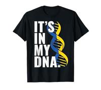 Ukraine Roots Flag Fingerprint Graphic Patriotic T-Shirt