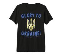 Ukraine Shirt Tryzub Glory to Ukraine Zelensky Slava Ukraini Premium T-Shirt