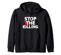 Ukraine STOP THE KILLING Zip Hoodie