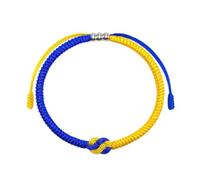Ukraine String Thread Bracelets,Blue Yellow Braided Rope Wristband Ukraine Friendship Bracelets Country Ukraine Br Flag Knot