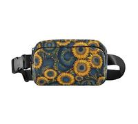 Ukraine Sunflower Beauty Summer Flowers Cute Fanny Pack Waist Bag for Men Women Water Resistant Sling Bag Travel Accessory with Adjustable Strap for Workout Running Hiking